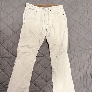 Banana Republic Men's Cream Corduroy Pants
